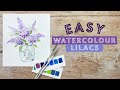 Easy Watercolour Lilacs