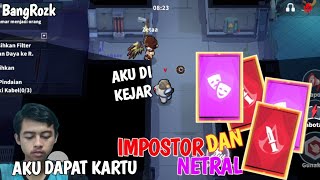 Dapat Kartu Impostor Dan Netral hati hati spacecrew🤣🔥Gameplay supersus