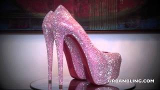 Urban Bling Christian Louboutin Daffodile Light Rose AB Strass