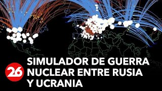 Simulador muestra como sería una guerra nuclear entre Rusia y Ucrania