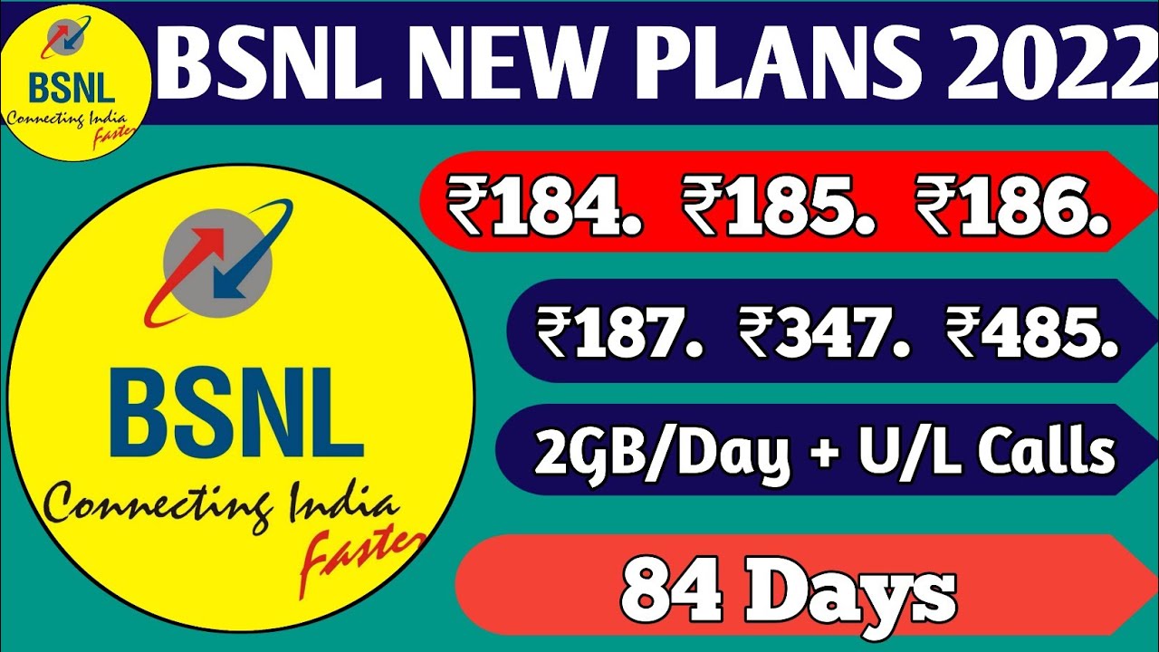 BSNL 4G Recharge Plans & Offers List 2022 | BSNL Validity Recharge ...