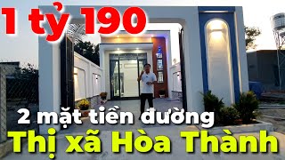 Ngôi nhà mới xây rất đẹp 2 mặt tiền đường giá rẻ 1 tỷ 190 triệu ở thị xã Hòa Thành Tây Ninh