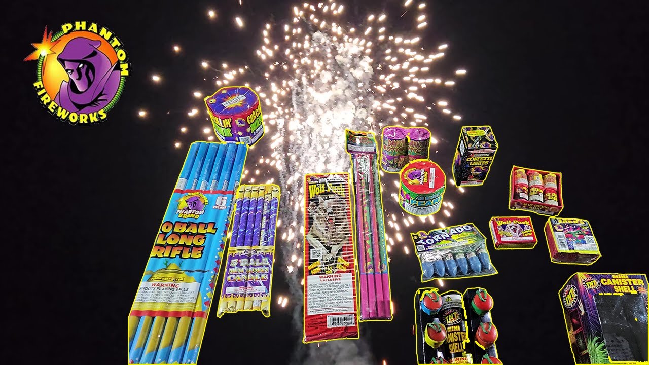 Lighting My $50 Fireworks Assortment Build From Phantom Fireworks ...