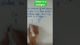 Polygon /बहुभुज की sides निकालने की जबरदस्त ट्रिक 🔥 geometry trick/maths best trick