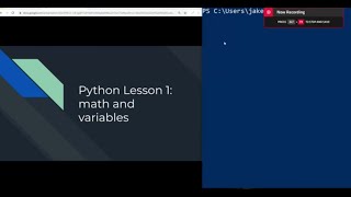 Python Lesson 1: math and variables
