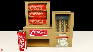 How to Make Coca Cola Vending Machine from Cardboard at Home