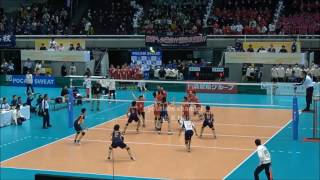 東亜 vs 高松工芸 春高バレー2017 2回戦より Japan volleyball