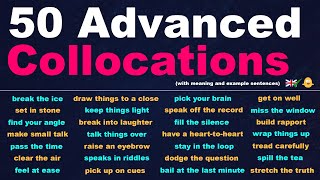 50 Advanced Collocations for Casual Conversations - English Speaking Practice