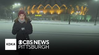 Morgantown, West Virginia getting hit with heavy snowfall