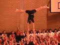 sports acro routine at east kilbride gymnastics display 2009