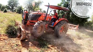 สายโหดดันคันนา! รถไถคูโบต้า Kubota M6040SU รุ่นใหญ่แรงจัดดุดัน Tractor 2019 | CHANAWAN