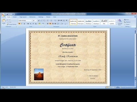 How to make your own certificate in Word|Learn ms word easily How to make your own certificate in Word|Learn ms word easily
