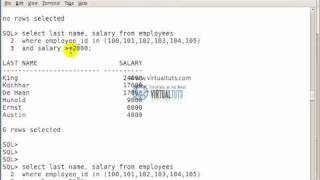 SQL TUTORIALS: Logical operators PART-1
