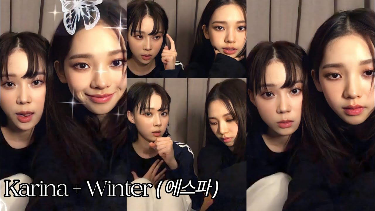 [SUB] 221215 Aespa 에스파 KARINA & WINTER - Instagram Live - YouTube