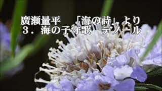 廣瀬量平　「海の詩」より　３．海の子守歌　テノール