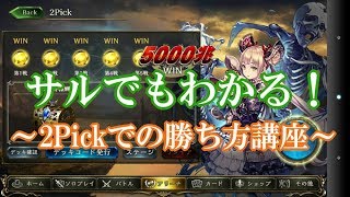 サルでもわかる！ ～2Pickでの勝ち方講座～