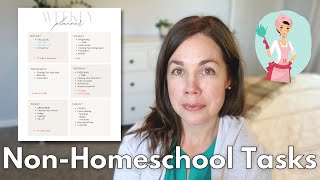 Non-Homeschool Related Tasks II Tips for Homemaking as a Homeschooler