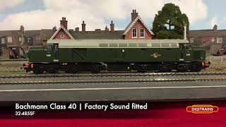 Bachmann Class 40 Sound fitted (32-485SF)