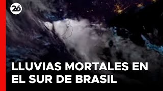 BRASIL | Imágenes satelitales muestran las nubes que causaron las lluvias mortales