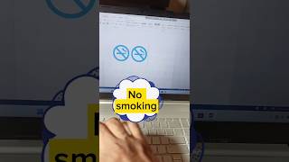 No smoking symbol 😎#youtubeshorts #shorts #short #computertricks