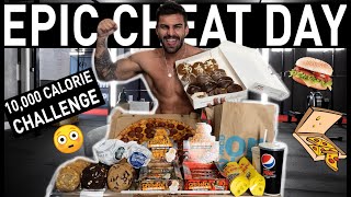 10,000 CALORIE CHALLENGE | EPIC CHEAT DAY |  MAN VS FOOD WITH ADAM COLLARD