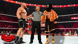 FULL MATCH - Veer Mahaan vs Brock Lesnar - WWE RAW 2023