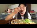 eating show asmr sounds fresh raw shrimp กุ้งแช่น้ำปลา mukbang อิหล่าพากิน