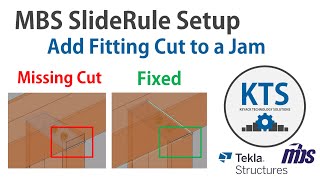 MBS Tekla Modeling - Add Fitting Cut to a Jamb