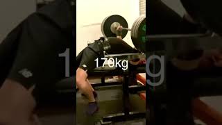 ベンチプレス170kg