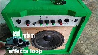 make a send/return jack socket on a guitar amp