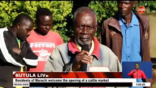 Residents of Marachi central say they welcome the opening of a new cattle market in the area