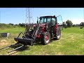 How a round bale silage grab works