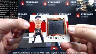 1/3/2025 2024 Panini National Treasures WWE Hobby Single Box Random Numbers Break #1