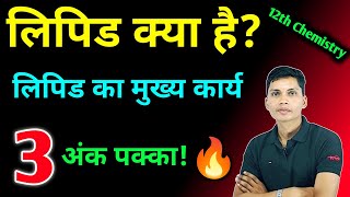 लिपिड किसे कहते हैं | Lipid kise kahate hain | Lipid ke karya | Lipid function class 12th chemistry