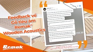 Feedback về gỗ tiêu âm Remak® Wooden Acoustics của khách hàng TL Audio