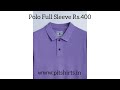 polo full sleeve rs 400 free delivery www.pitshirts.in