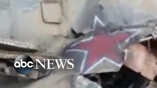 Downed Russian helicopter pulled from Kyiv reservoir l ABC News