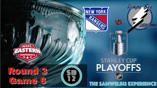 🔴NEW YORK RANGERS vs. TAMPA BAY LIGHTNING - Live NHL Playoffs - GAME 6 - Play by play 06/11/22