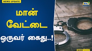 மான் வேட்டை -  ஒருவர் கைது..! | arrested | Deer