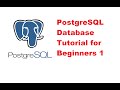 Beginners PostgreSQL database Tutorial 1 - Installing and Setting up PostgreSQL ( pgAdmin )