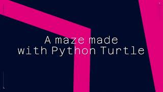 A maze in python turtle #code #python #programming