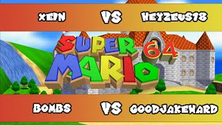 Xein vs. Heyzeus18 vs. Bombs vs. thegoodjakeward | SM64 Lockout Bingo FFA