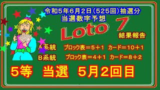 #ロト7  #当選報告  #当選数字の予想