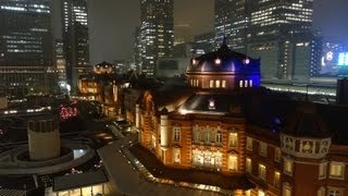 KITTE屋上庭園からみる夜の東京駅丸の内口  Tokyo Station