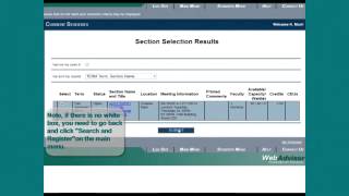 How to Search & Register for Classes: CCU WCOB