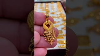 Latest gold peacock pendant designs Traditional 22ct gold peacock pendants Peacock Designs।2024