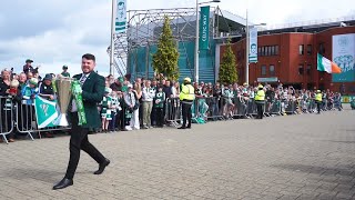 The Scottish Premiership Trophy Arrives at Celtic Park