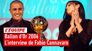 Ballon d'Or 2006 - Le sacre et l'interview de Fabio Cannavaro (en italien)