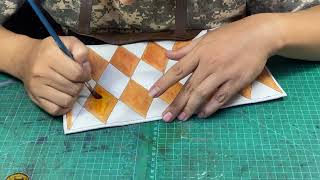 DIY LEATHER: Paint the Filling on Fiebing's Leather - Handmade by GodFathers61