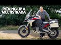 Picking up a Ducati Multistrada V4 Rally